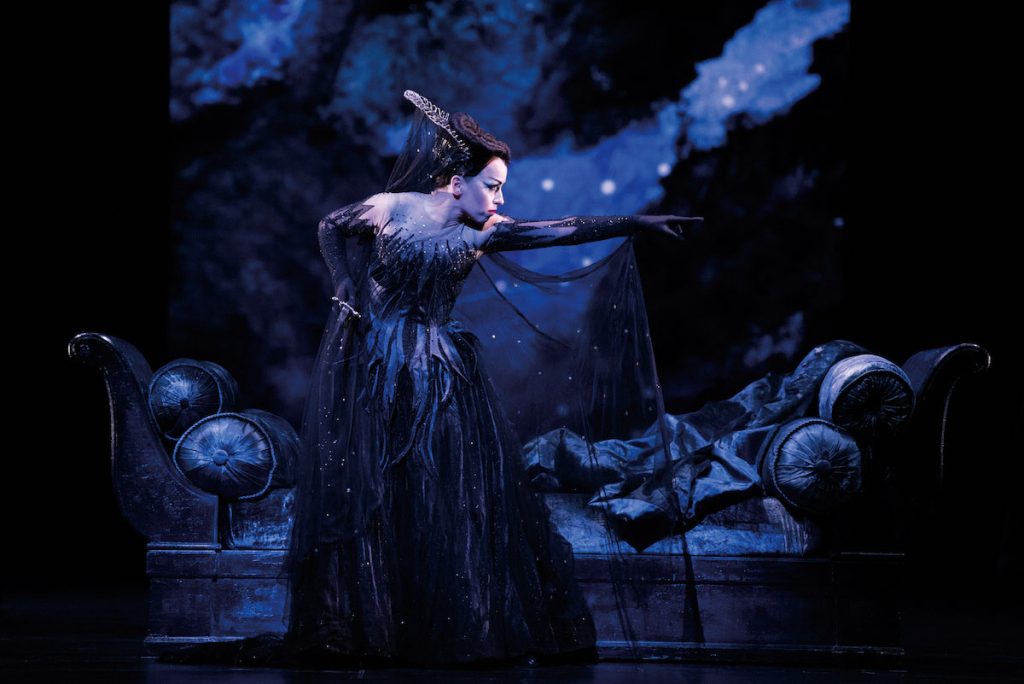 Woman in a witch costume for The Royal Opera House production The Magic Flute
